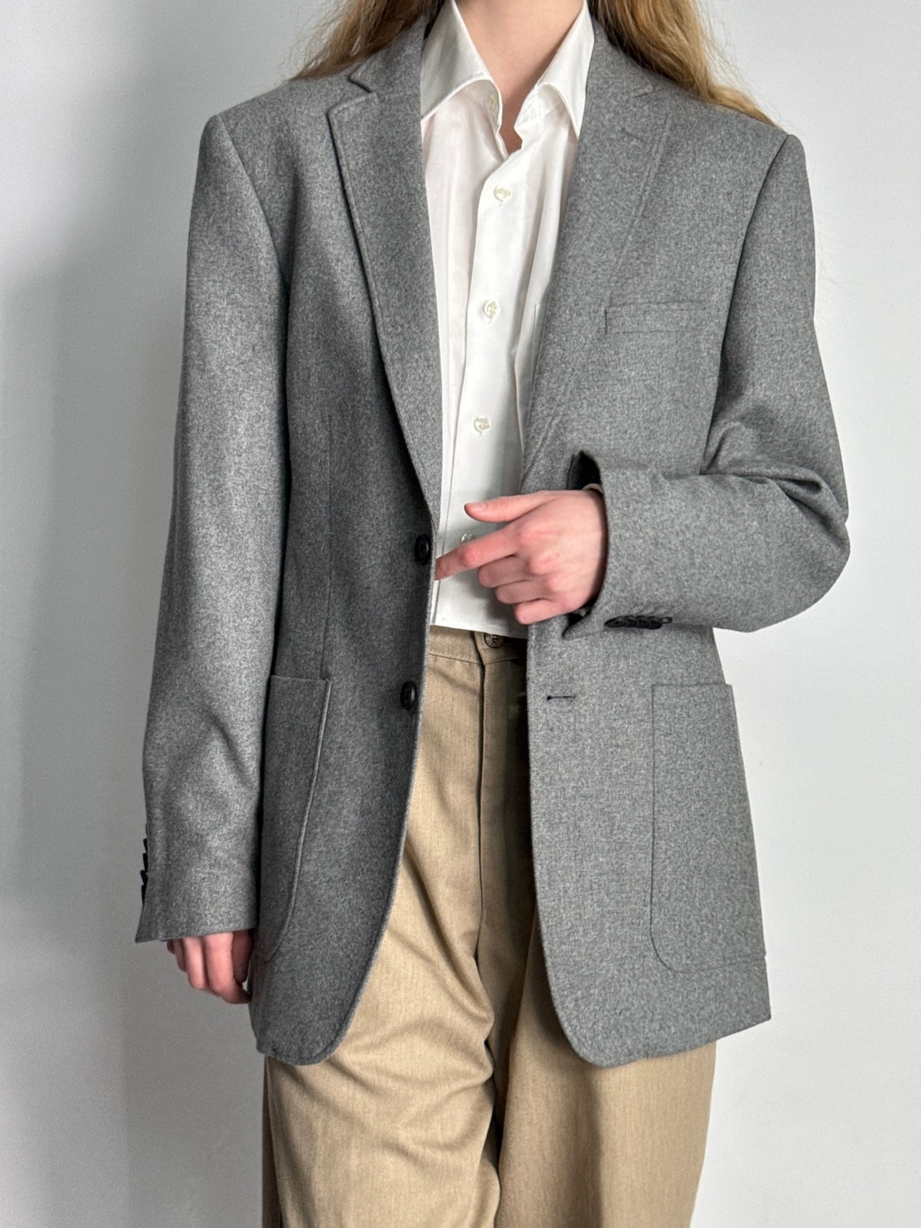 Soft Wool Blend Blazer str. 40