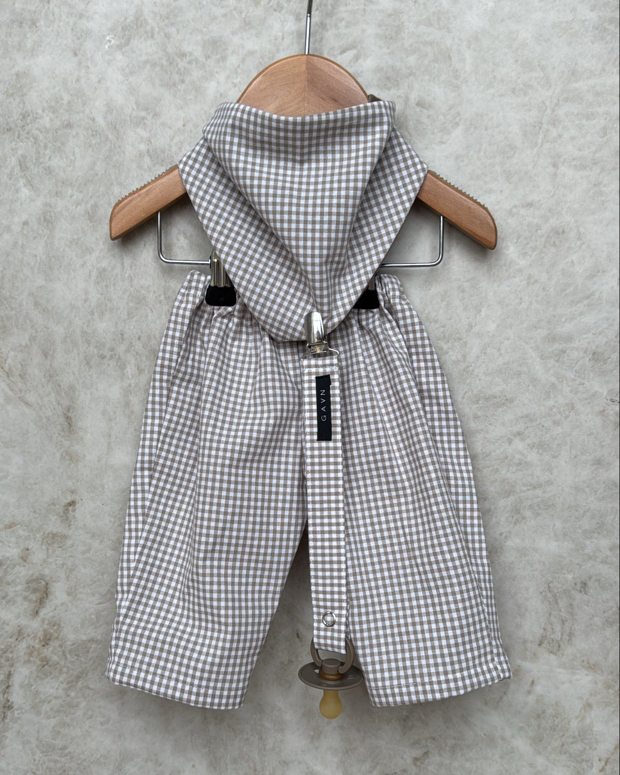 BEIGE TERNEDE BUKSER