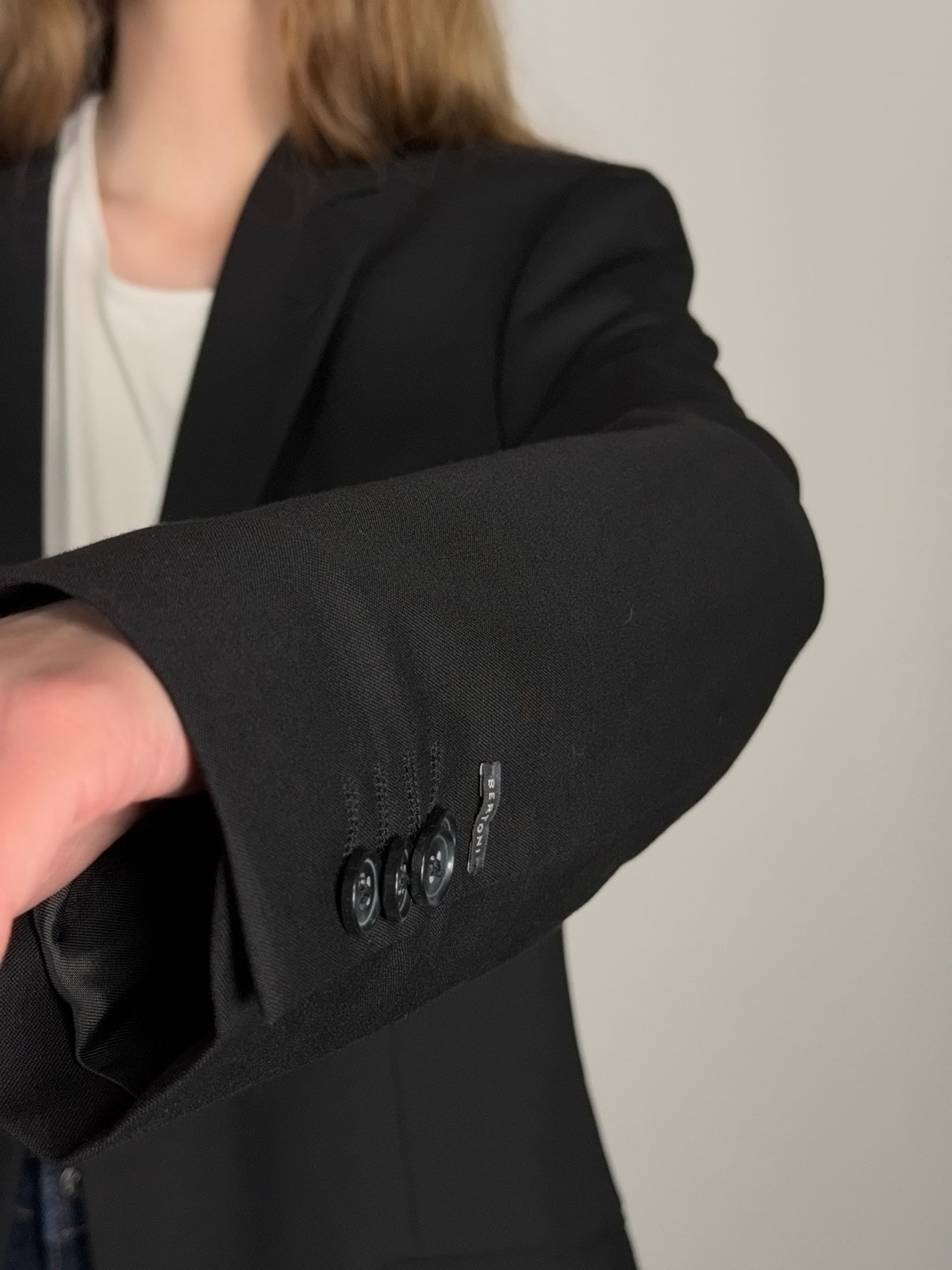 Wool Blend Statement Blazer str. 40