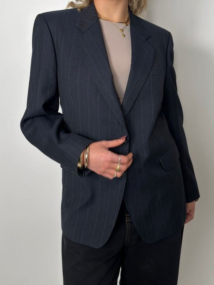 Striped Wool Blend Blazer str. 42