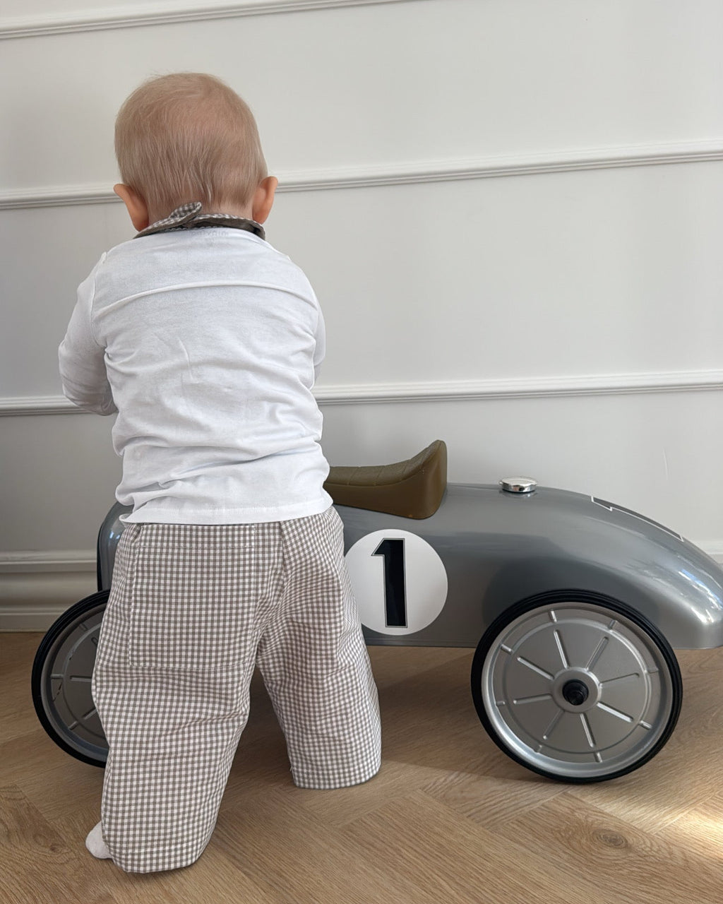 MINI BEIGE TERNEDE BUKSER