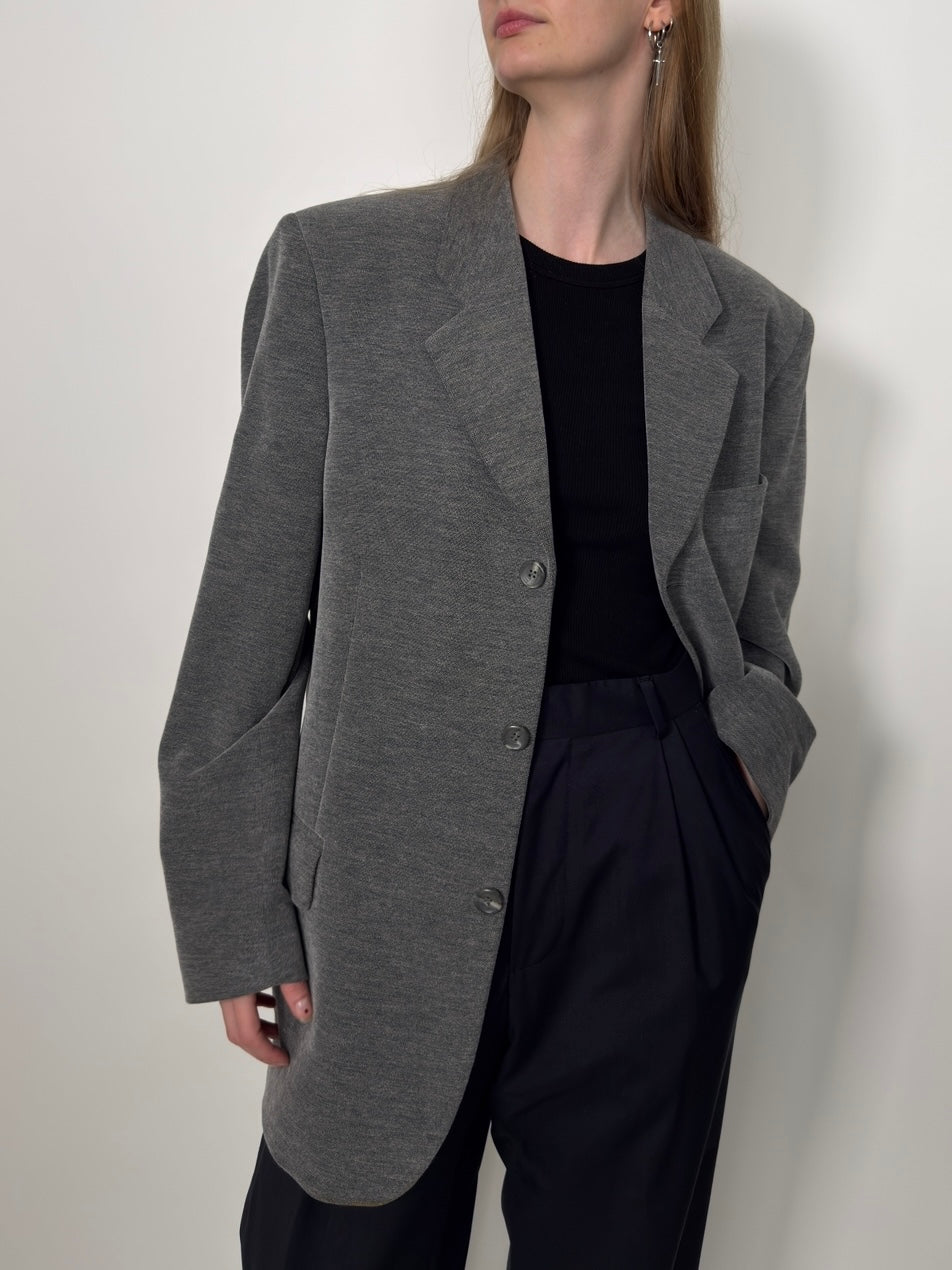 Grey Melange Blazer str. 42