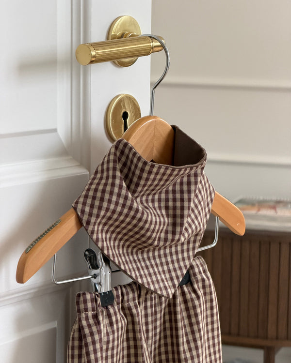 CORTADO MINI BIB – CHECK/VELOUR