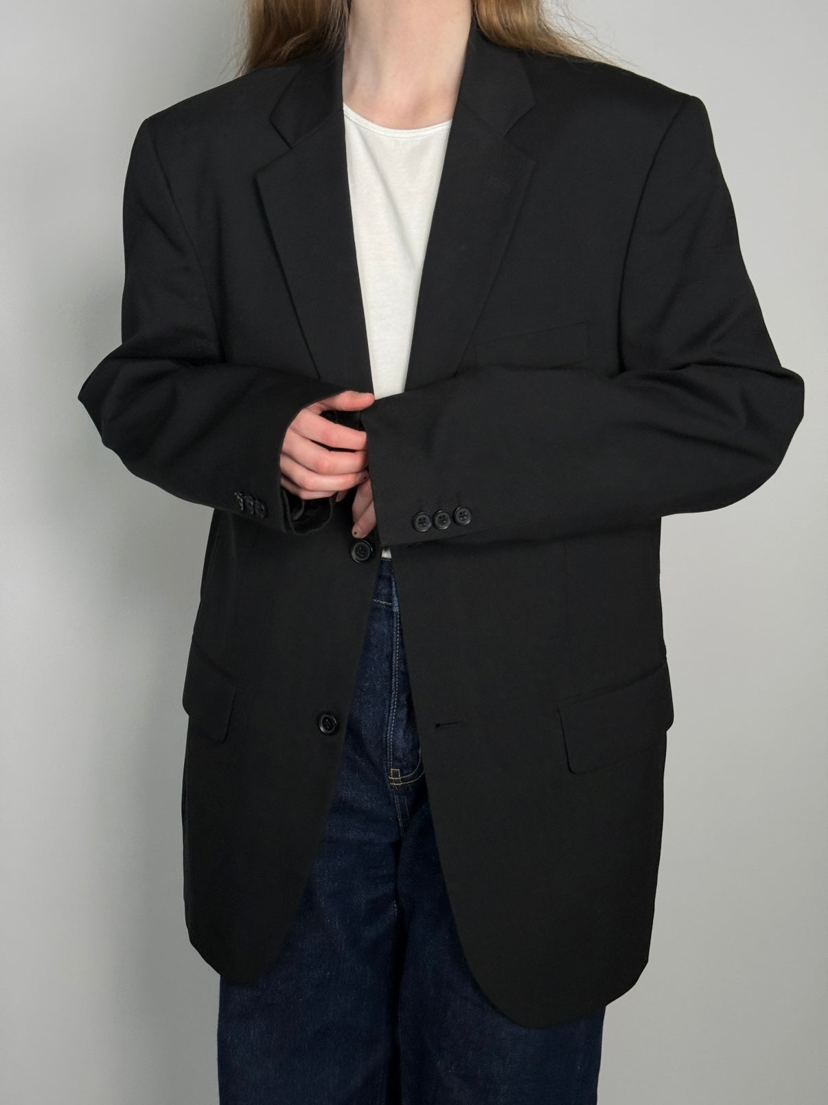 Wool Blend Statement Blazer str. 42