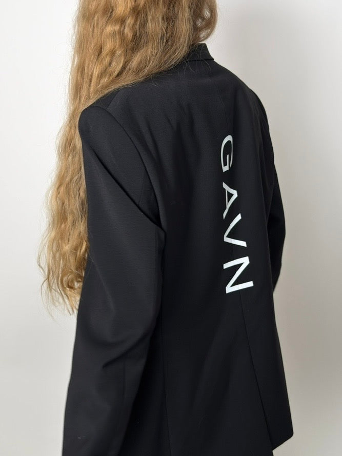 Wool Blend Statement Blazer str. 38