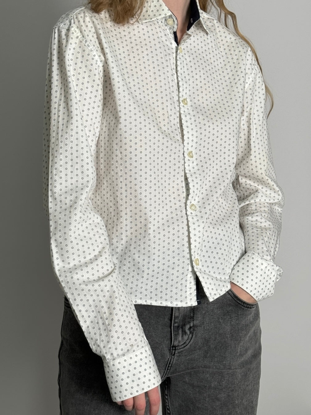 Cropped Pattern Shirt str. S/M