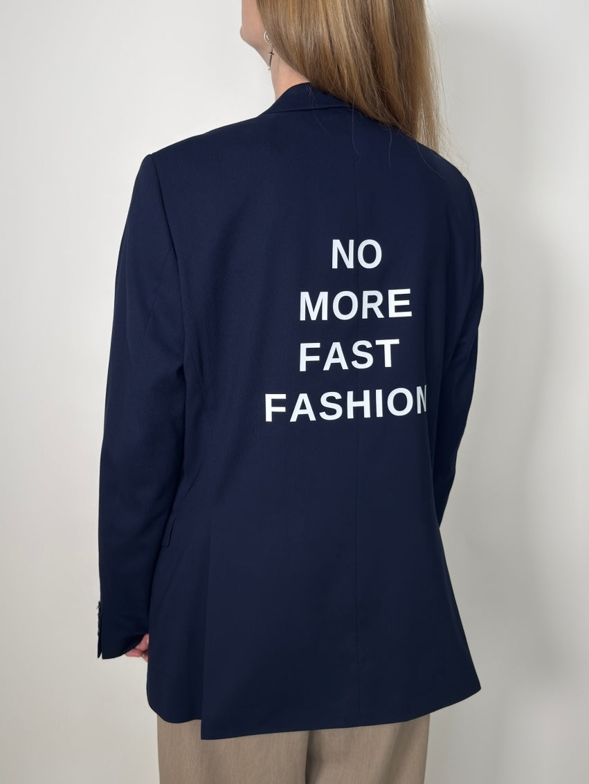 Navy Blue Statement Blazer str. 38