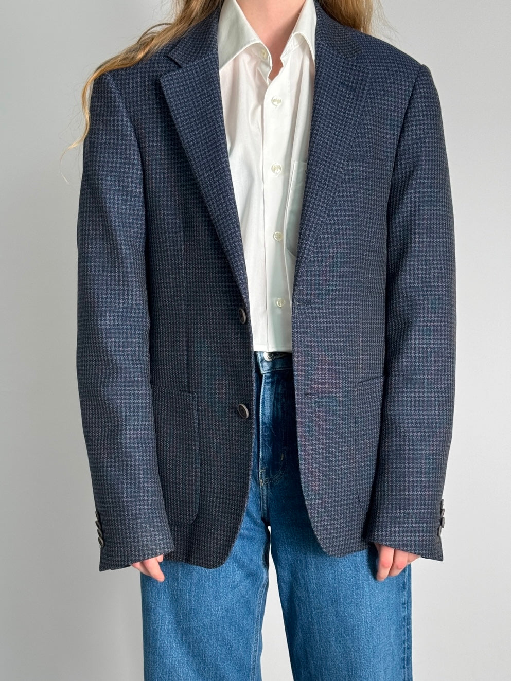 Structured Blue Blazer str. 40