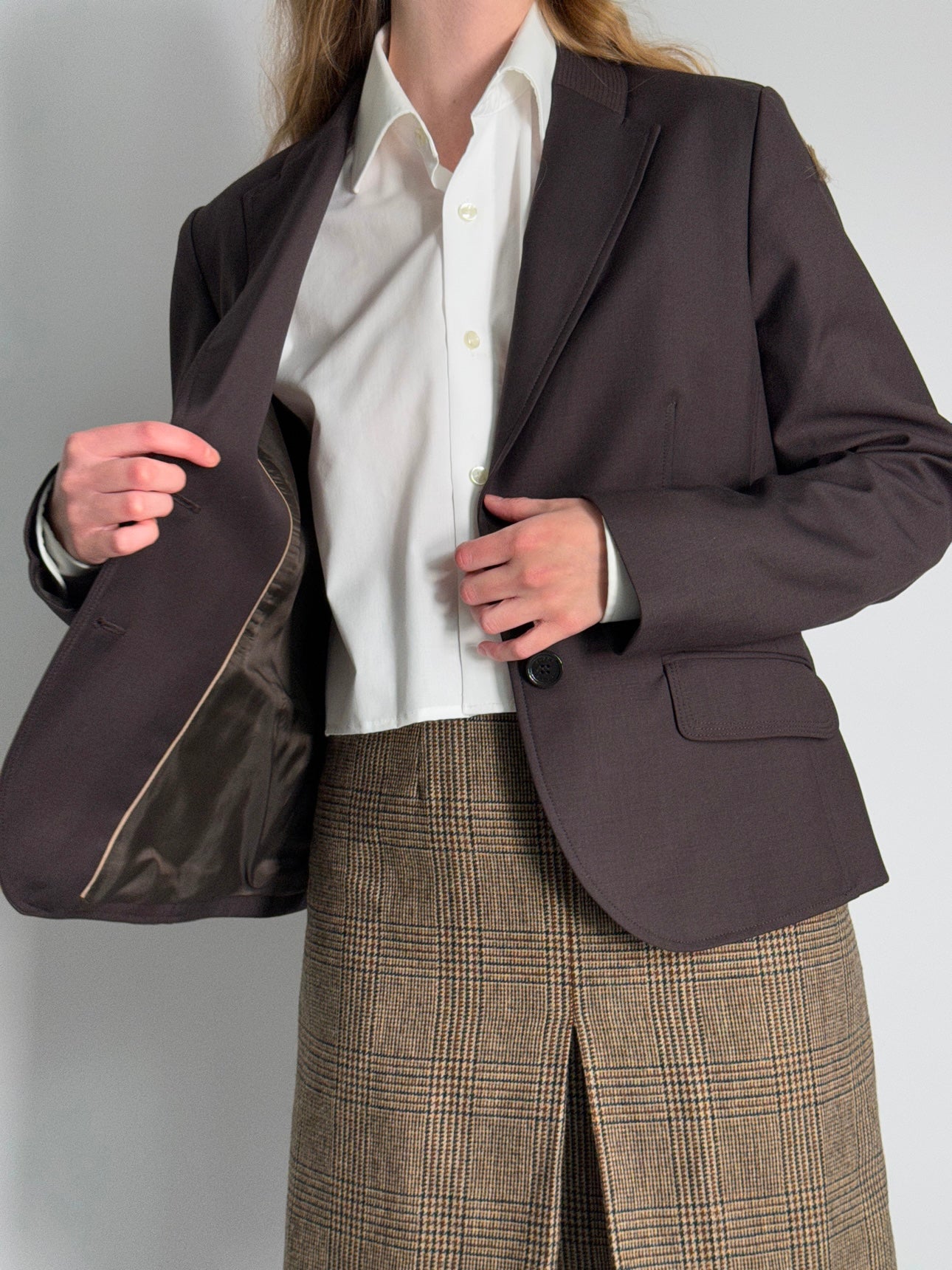 Fitted Brown Blazer str.38