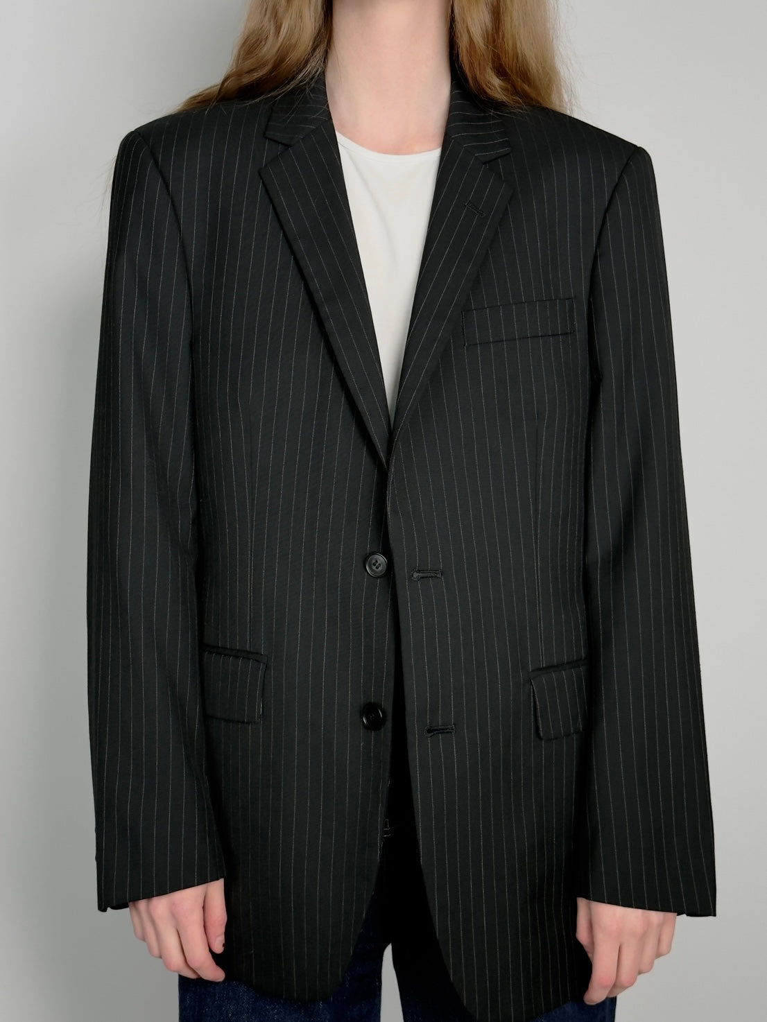 Pinstripe Statement Blazer str. 38