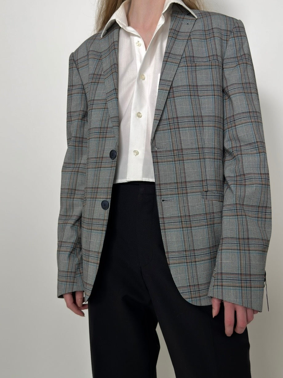 Classic Checkered Blazer str. 38
