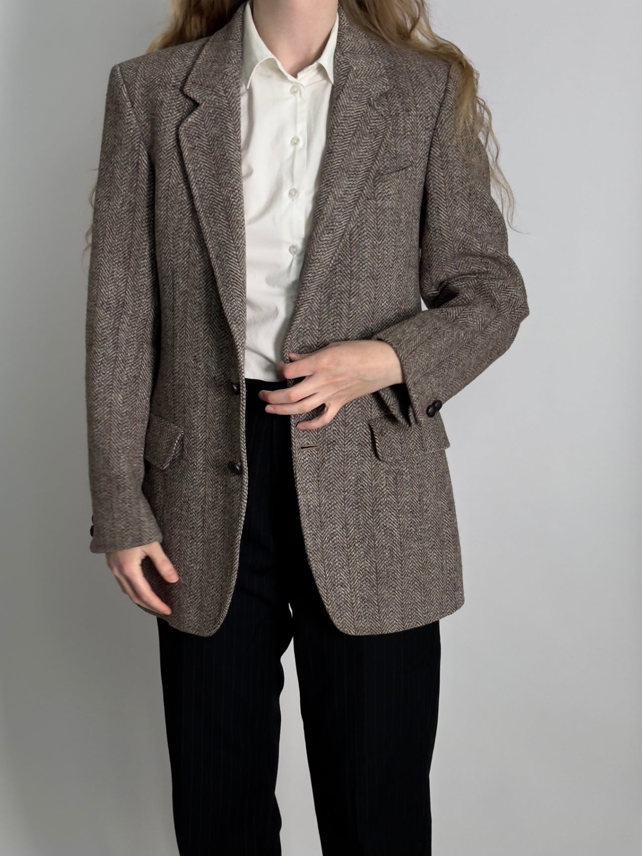 Wool Tweed Blazer str. 38