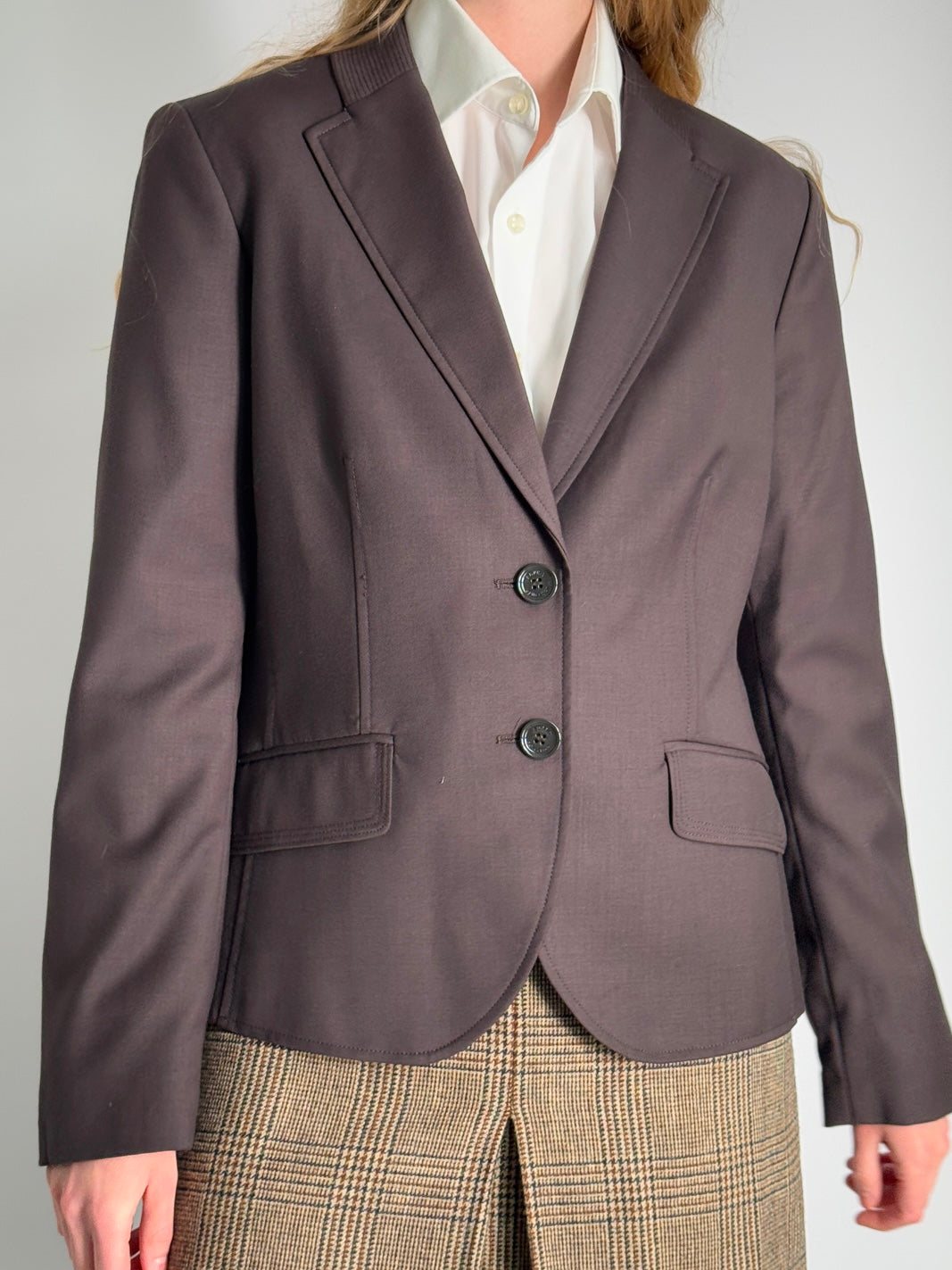 Fitted Brown Blazer str. 38
