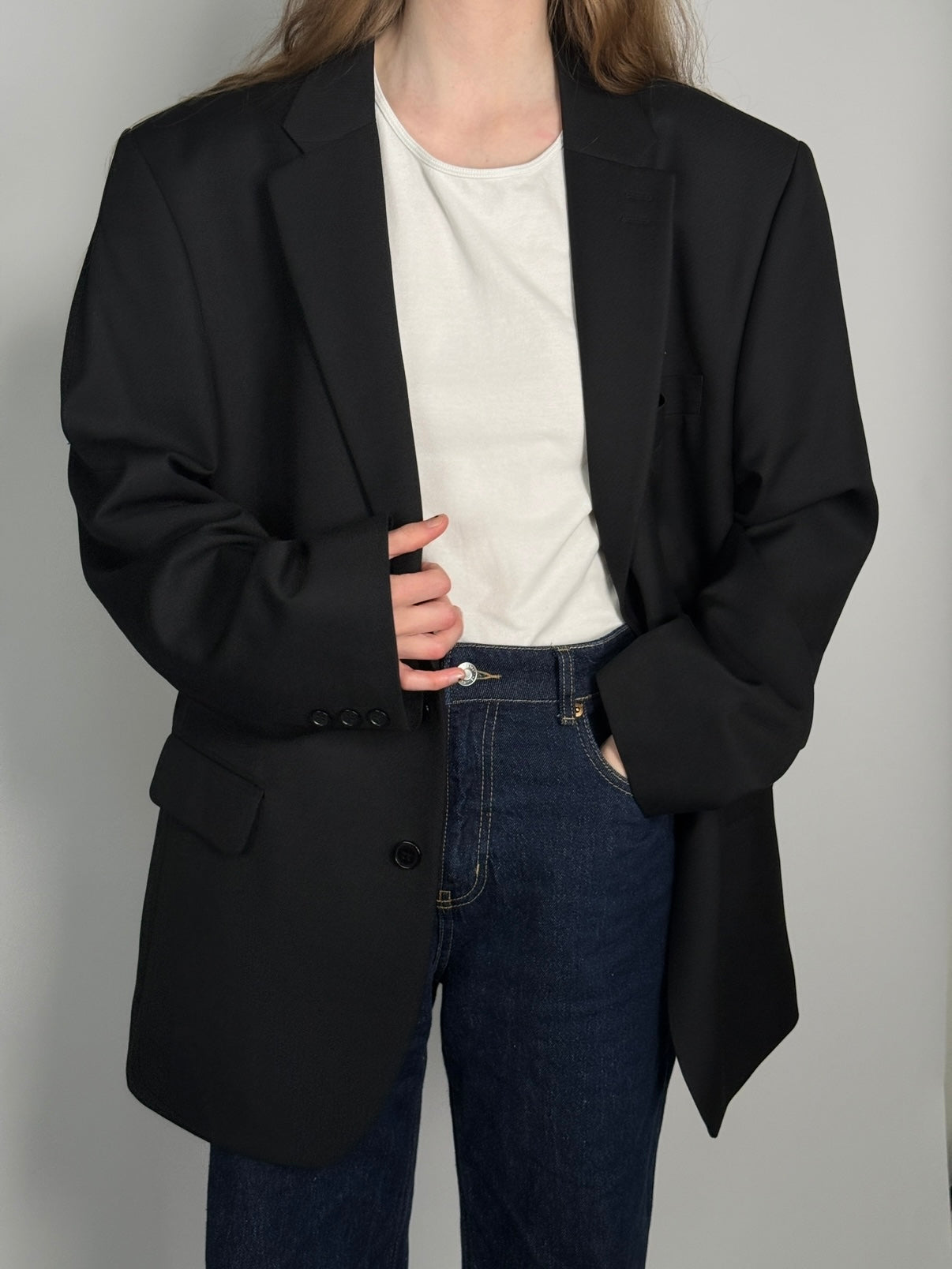 Black Statement Blazer str. 42