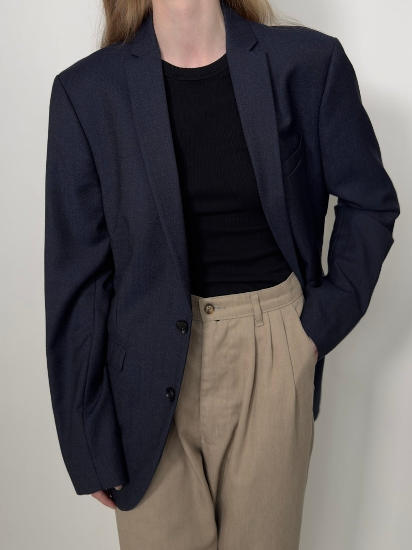 Wool Blend Statement Blazer str. 42