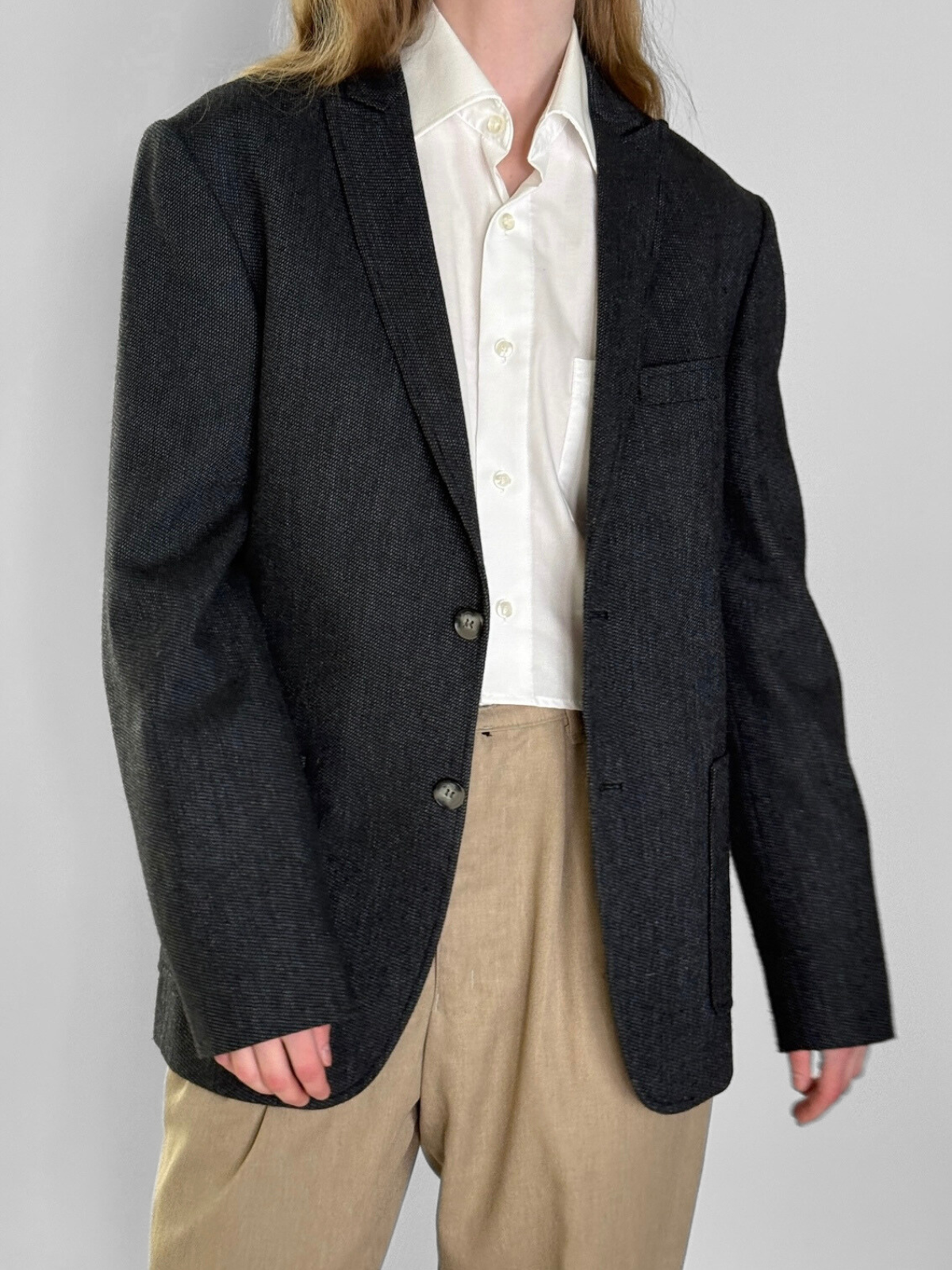 Wool Blend Blazer str. 40
