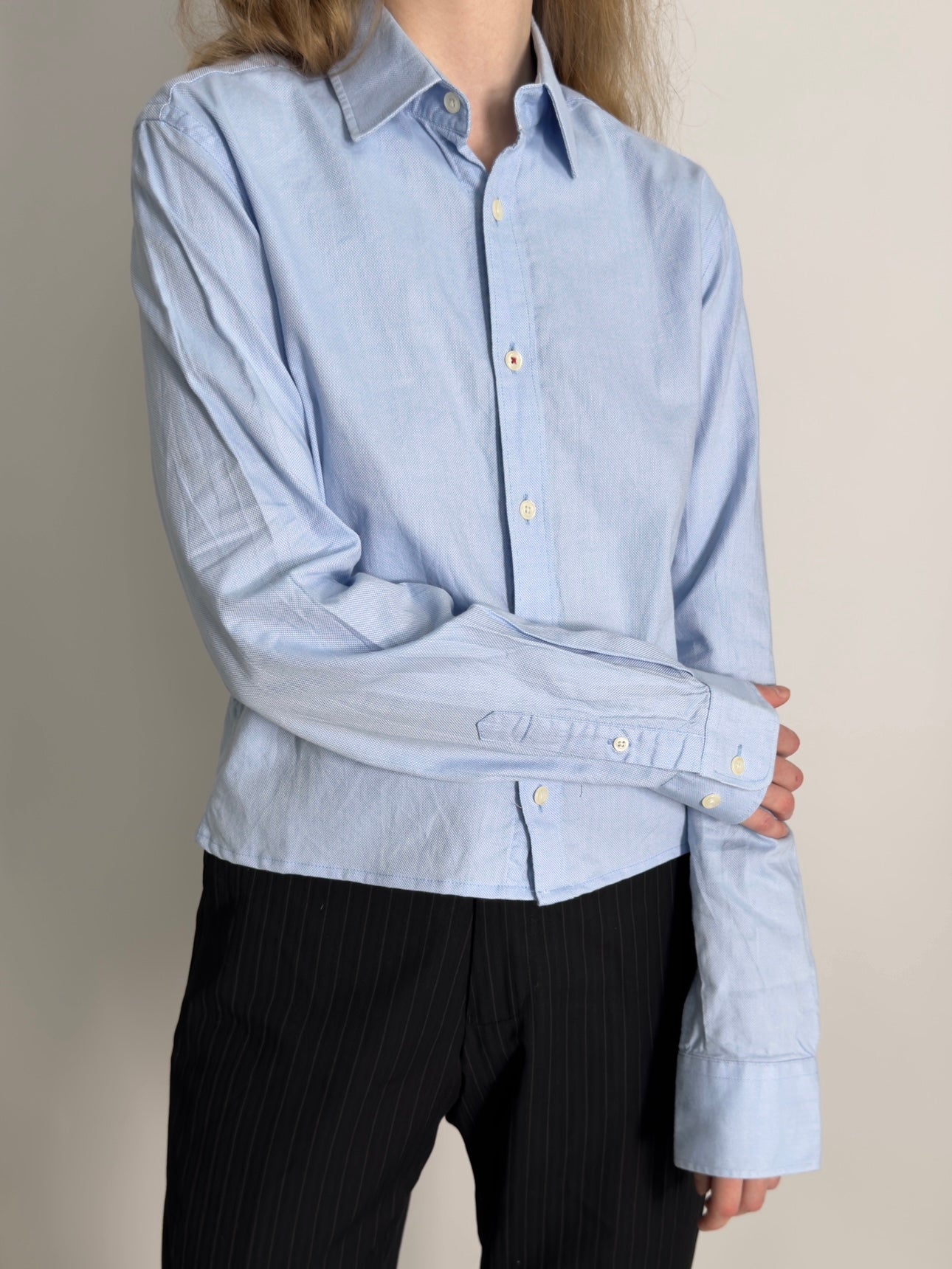 Cropped Blue Shirt str. S/M