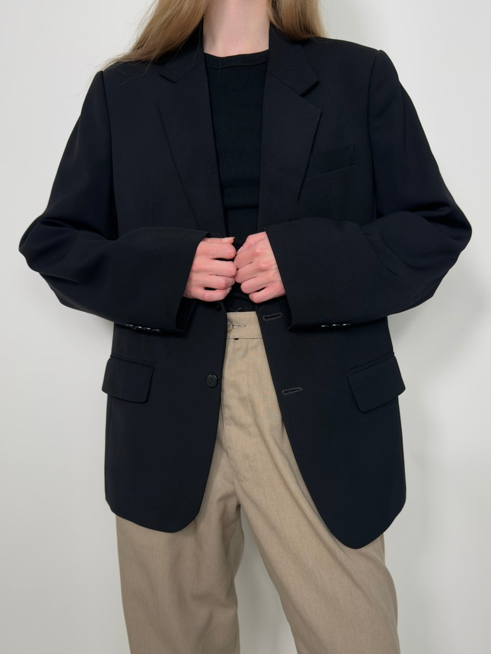 Black Statement Blazer str. 40