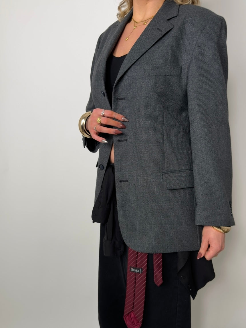 Melange Wool Blend Blazer str. 42