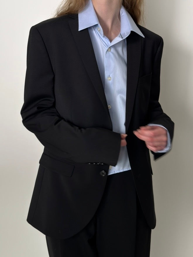 Wool Blend Statement Blazer str. 38