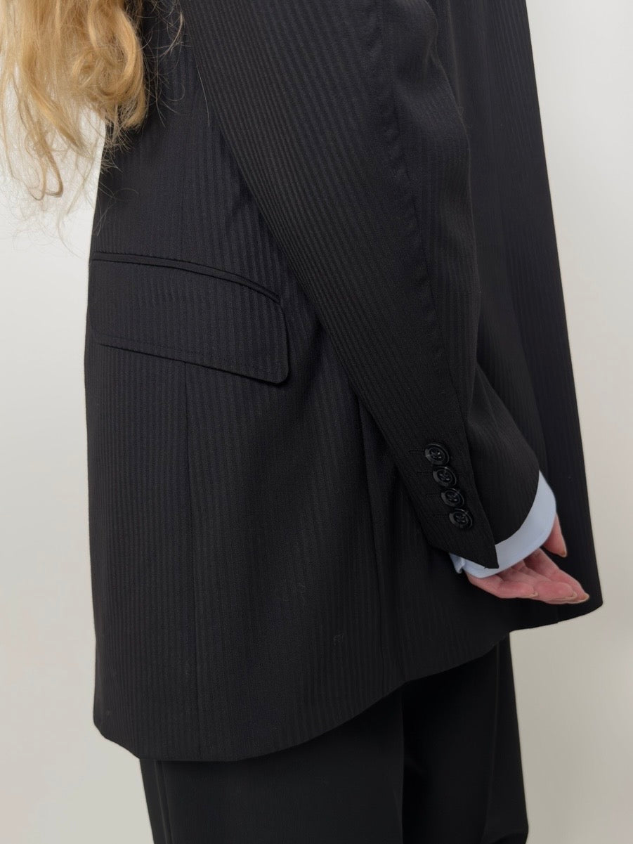 Striped Wool Blend Blazer str. 38