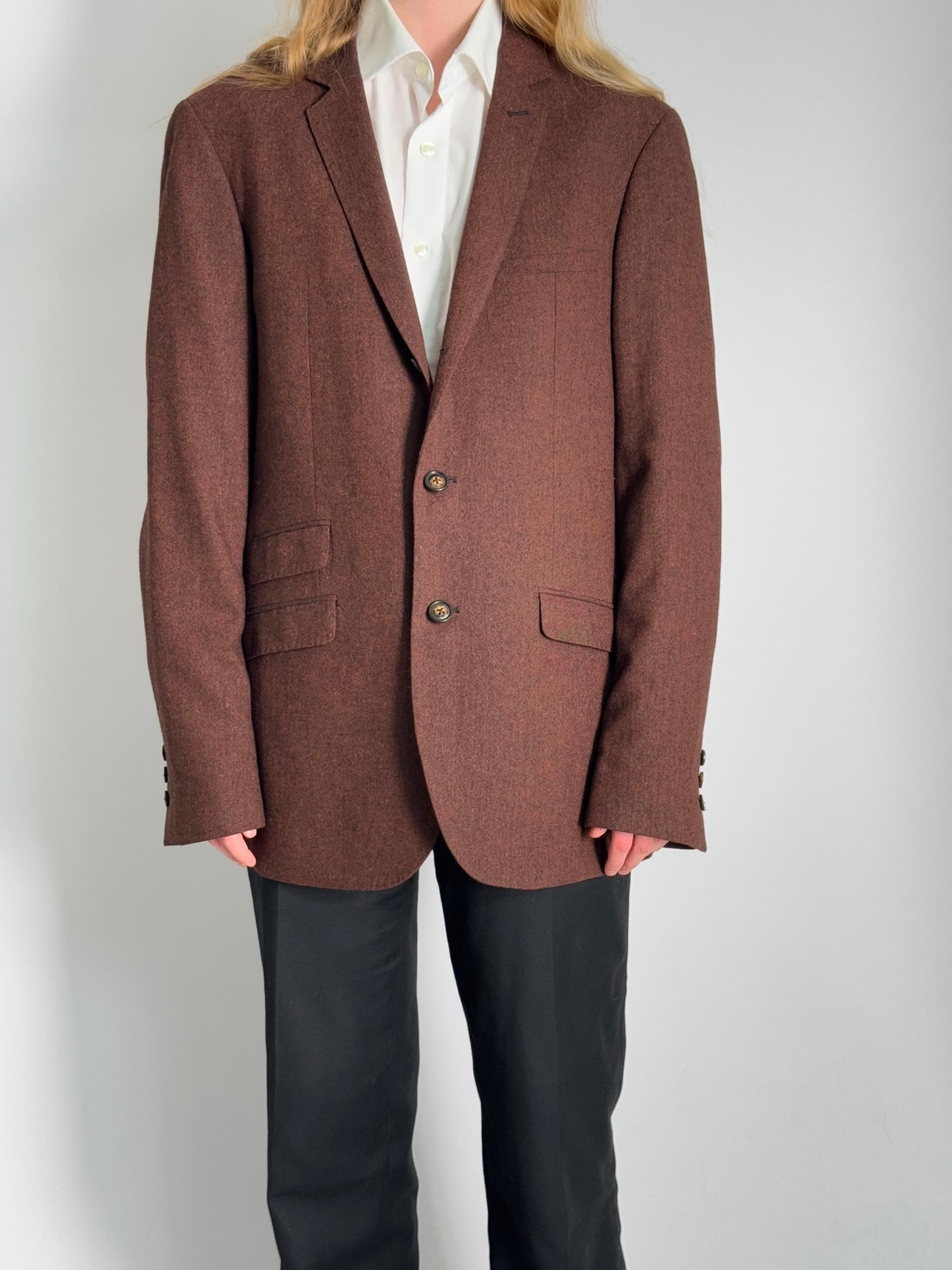 Wool Blend Blazer str. 40