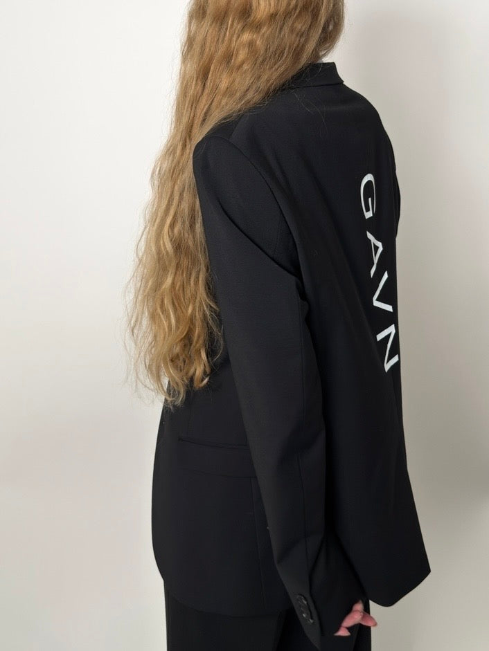 Wool Blend Statement Blazer str. 38