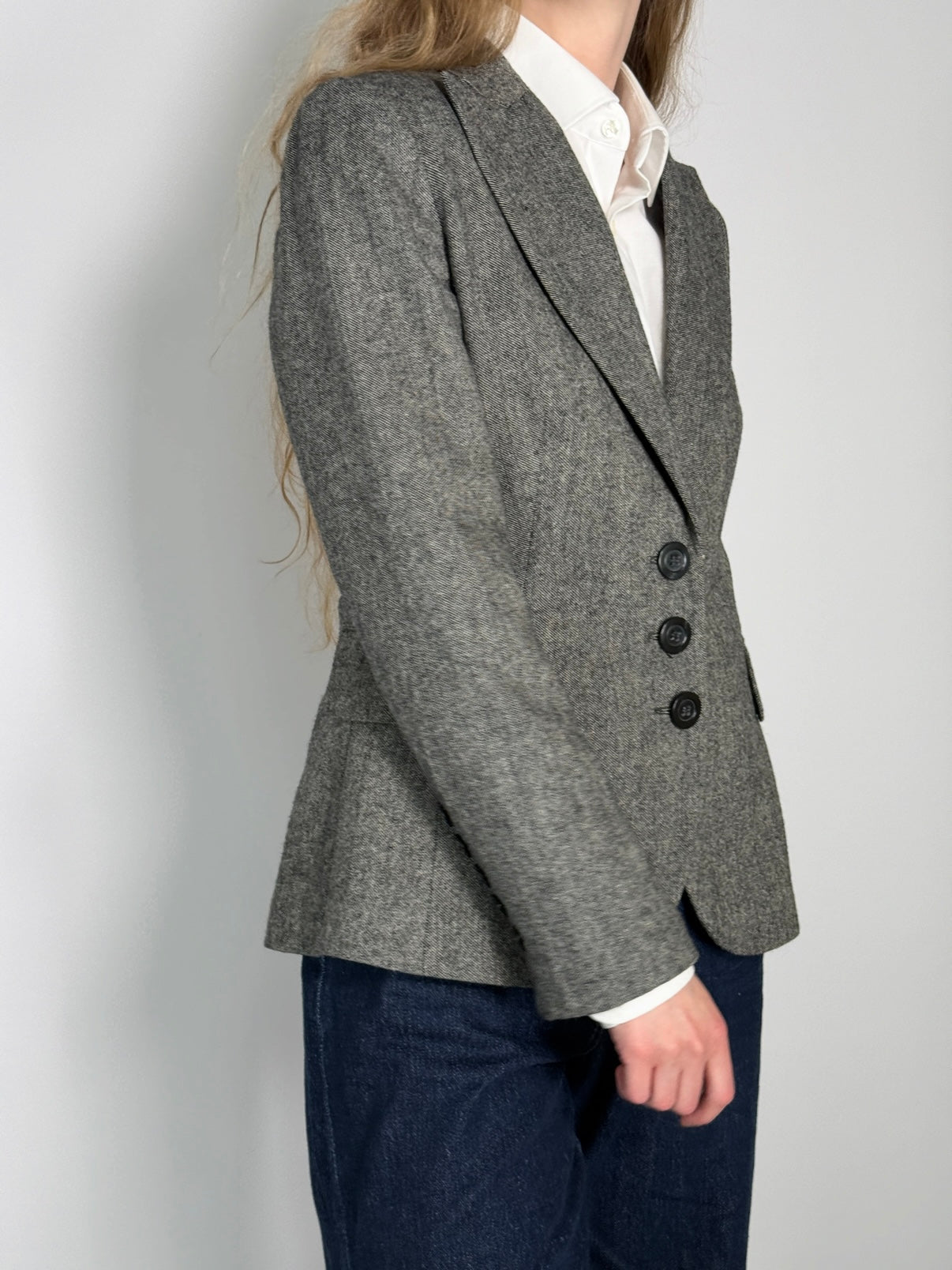 Melange Wool Blend Blazer str. 36