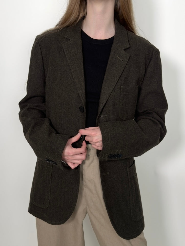 Brownn Herringbone Blazer str. 38