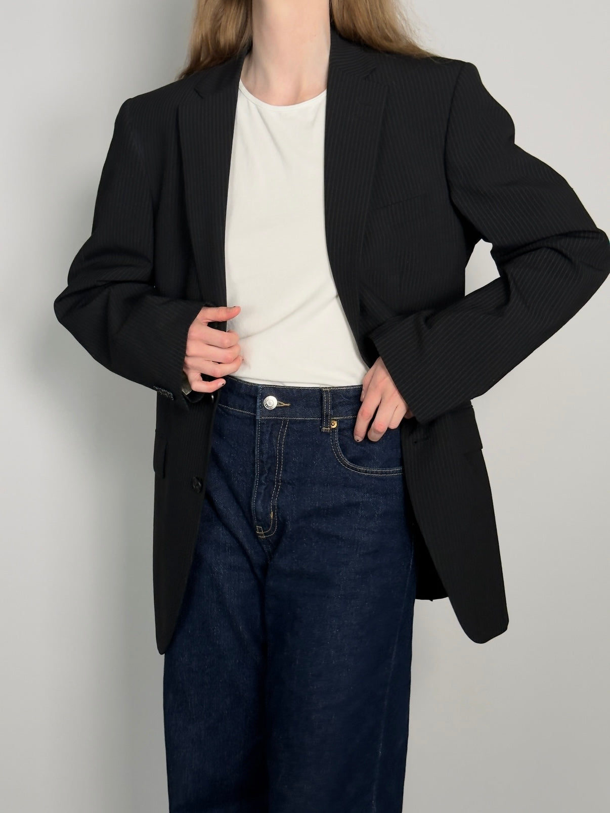 Wool Blend Statement Blazer str. 40