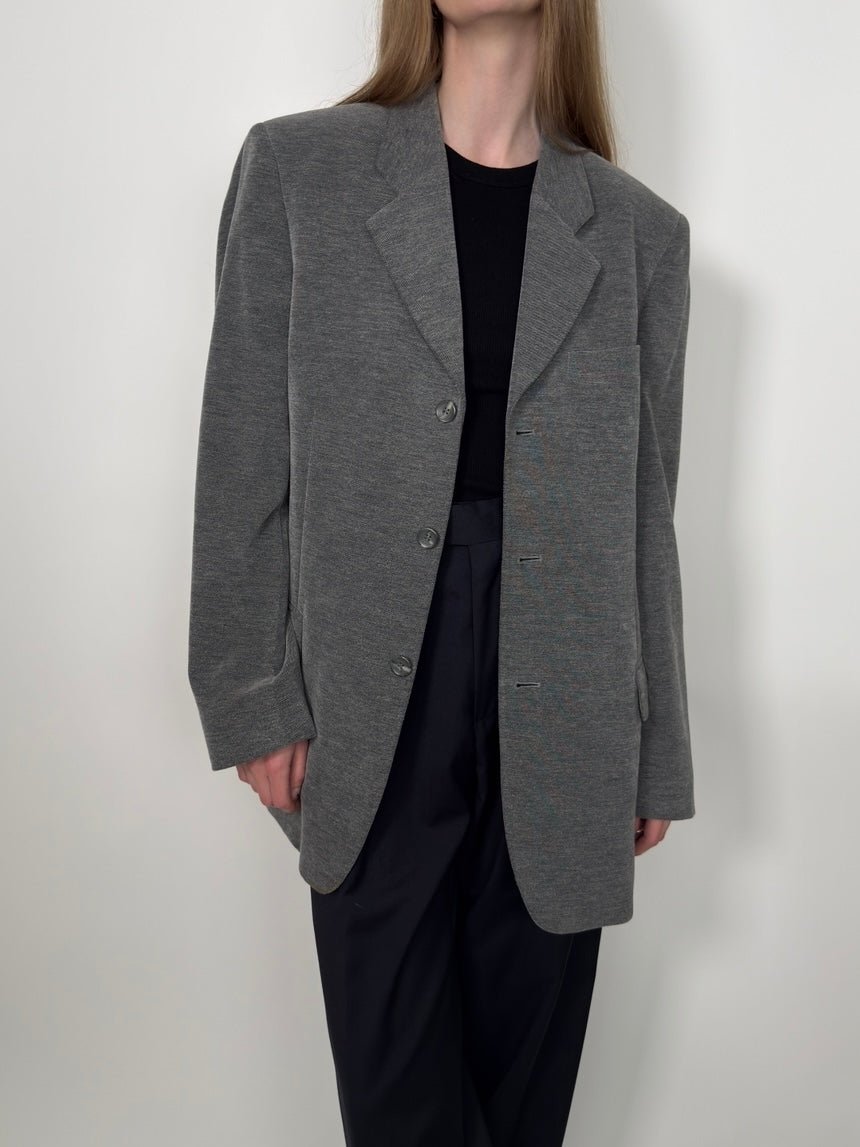 Grey Melange Blazer str. 42