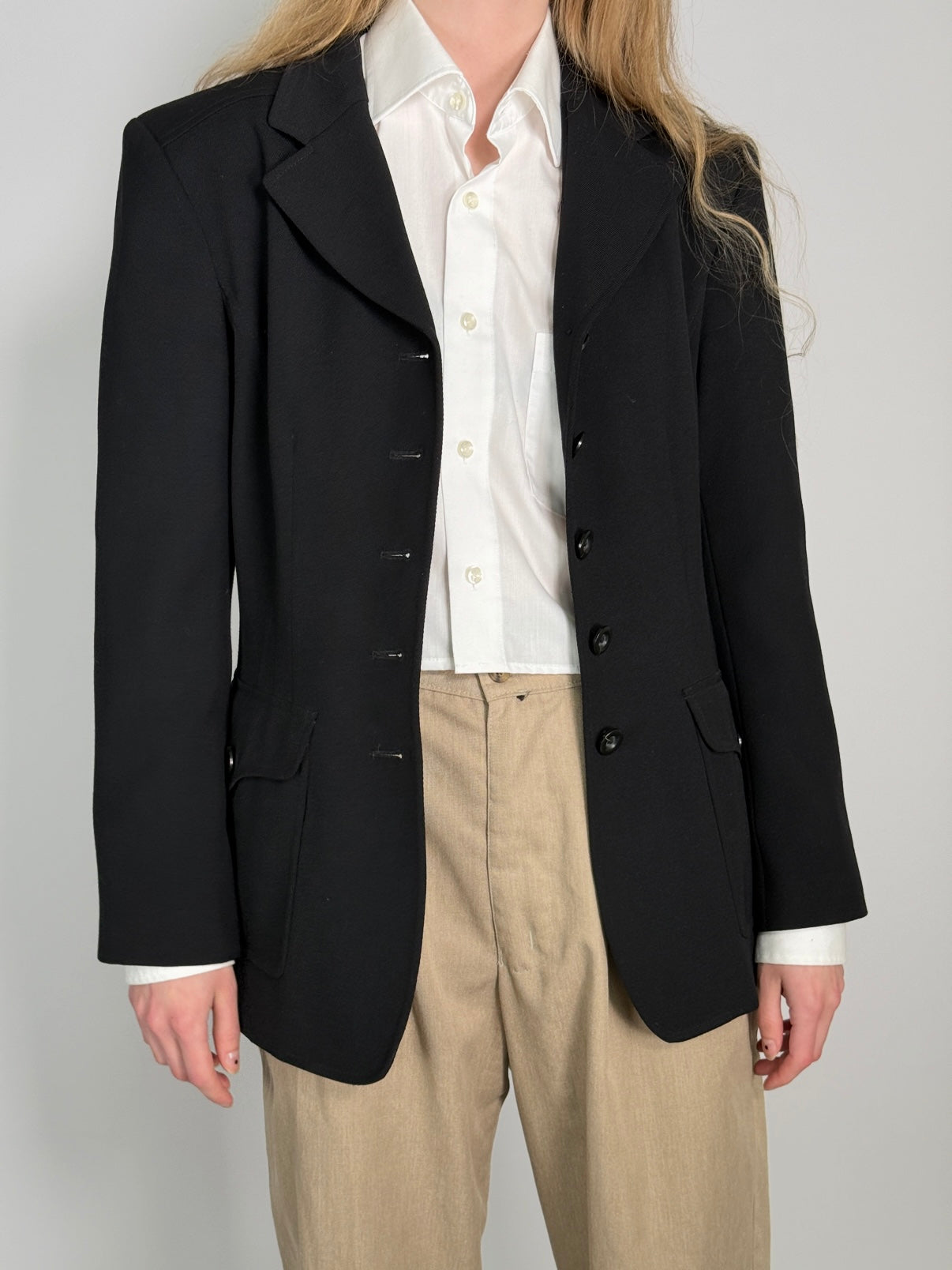 Wool Blend Blazer str. 38