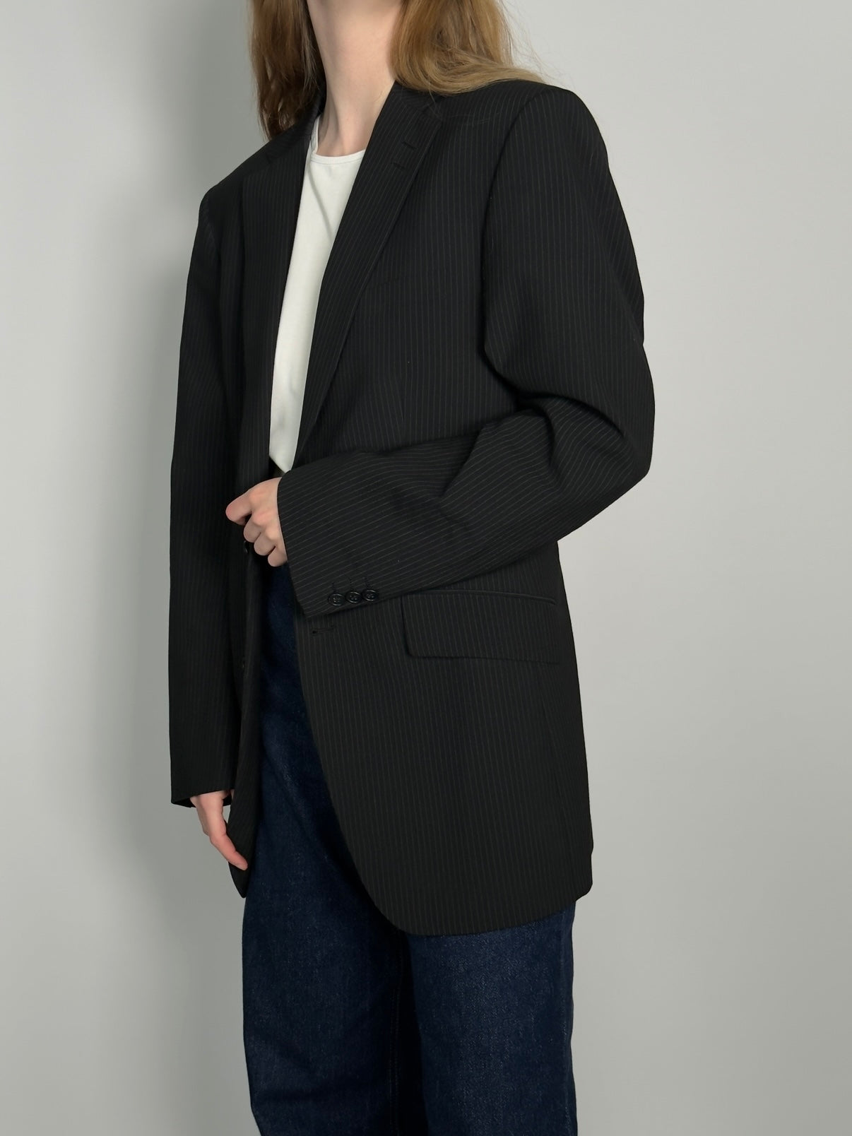 Wool Blend Statement Blazer str. 40