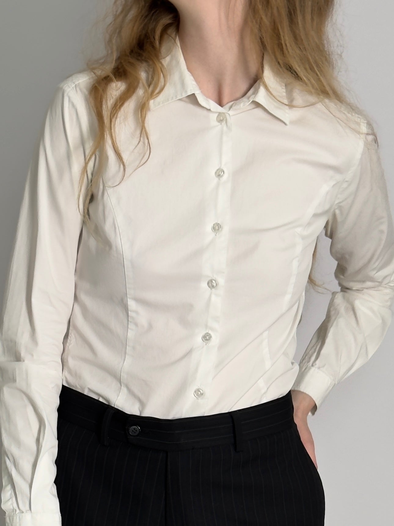 Tailored White Shirt str. XS/S