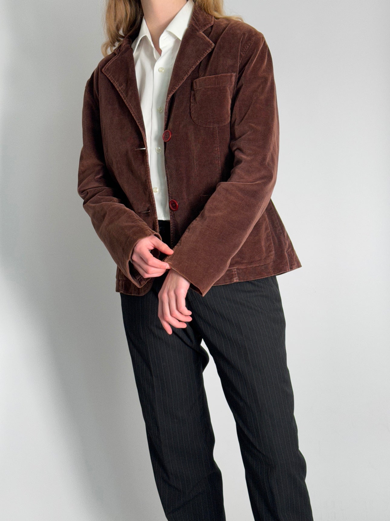 Brown Corduroy Blazer str. 38