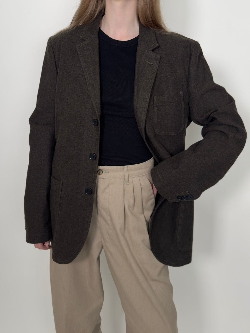 Brownn Herringbone Blazer str. 38