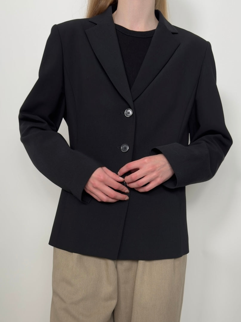 Fitted Wool Blend Blazer str. 38