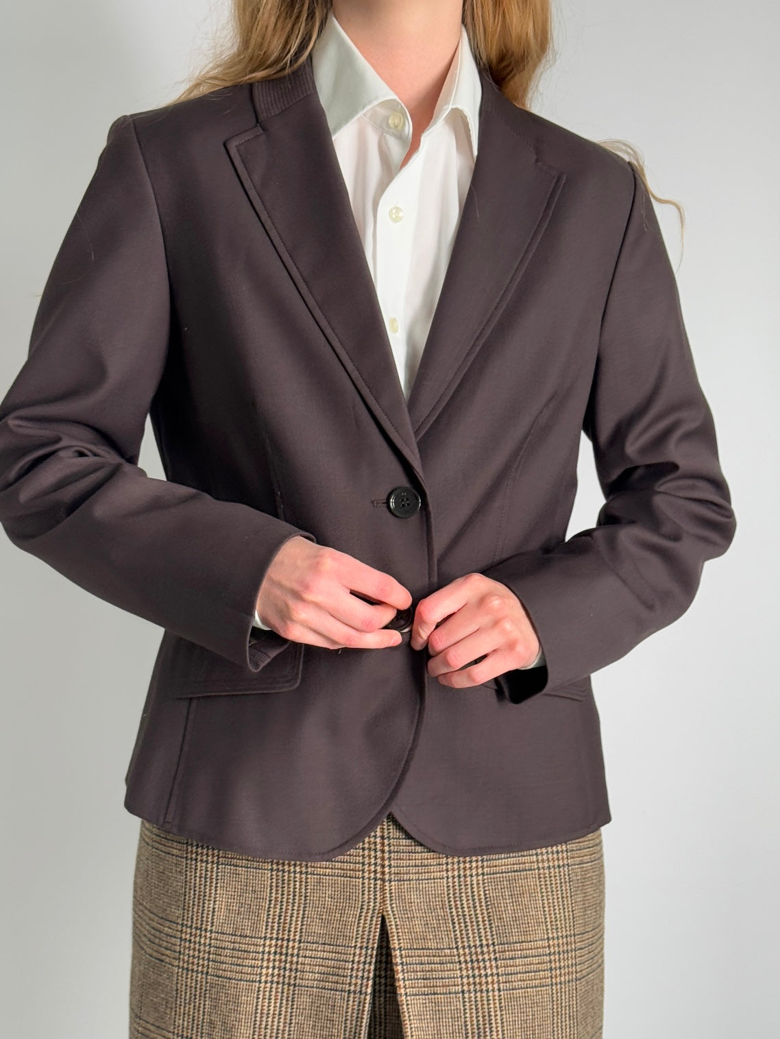 Fitted Brown Blazer str.38