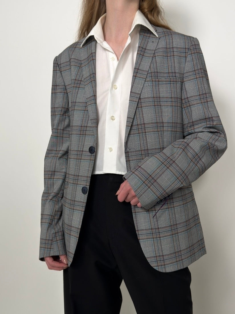 Classic Checkered Blazer str. 38