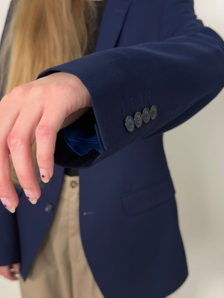 Navy Blue Statement Blazer str. 38