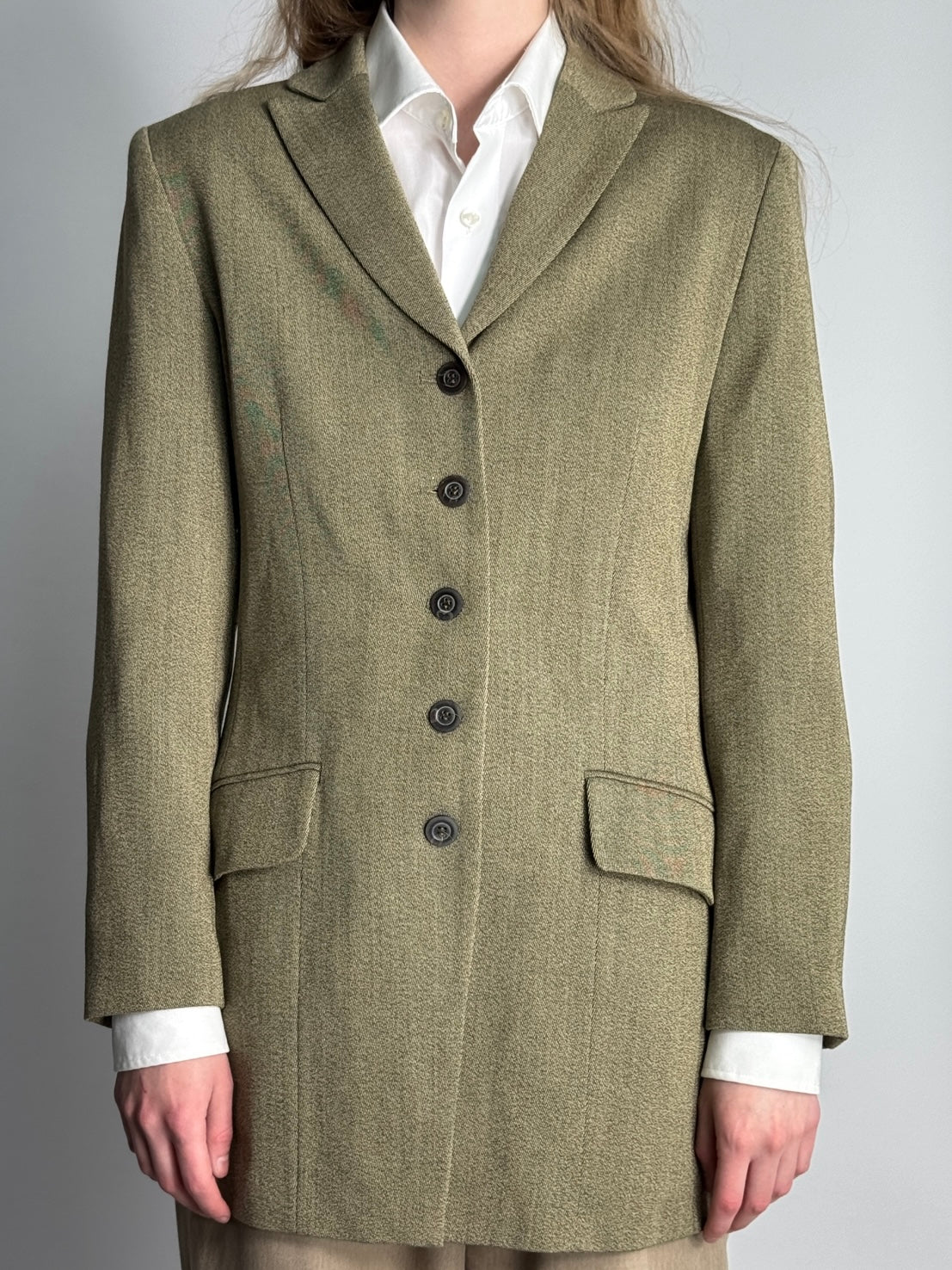 Back Detail Wool Blend Blazer str. 38