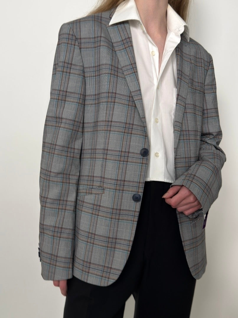 Classic Checkered Blazer str. 38