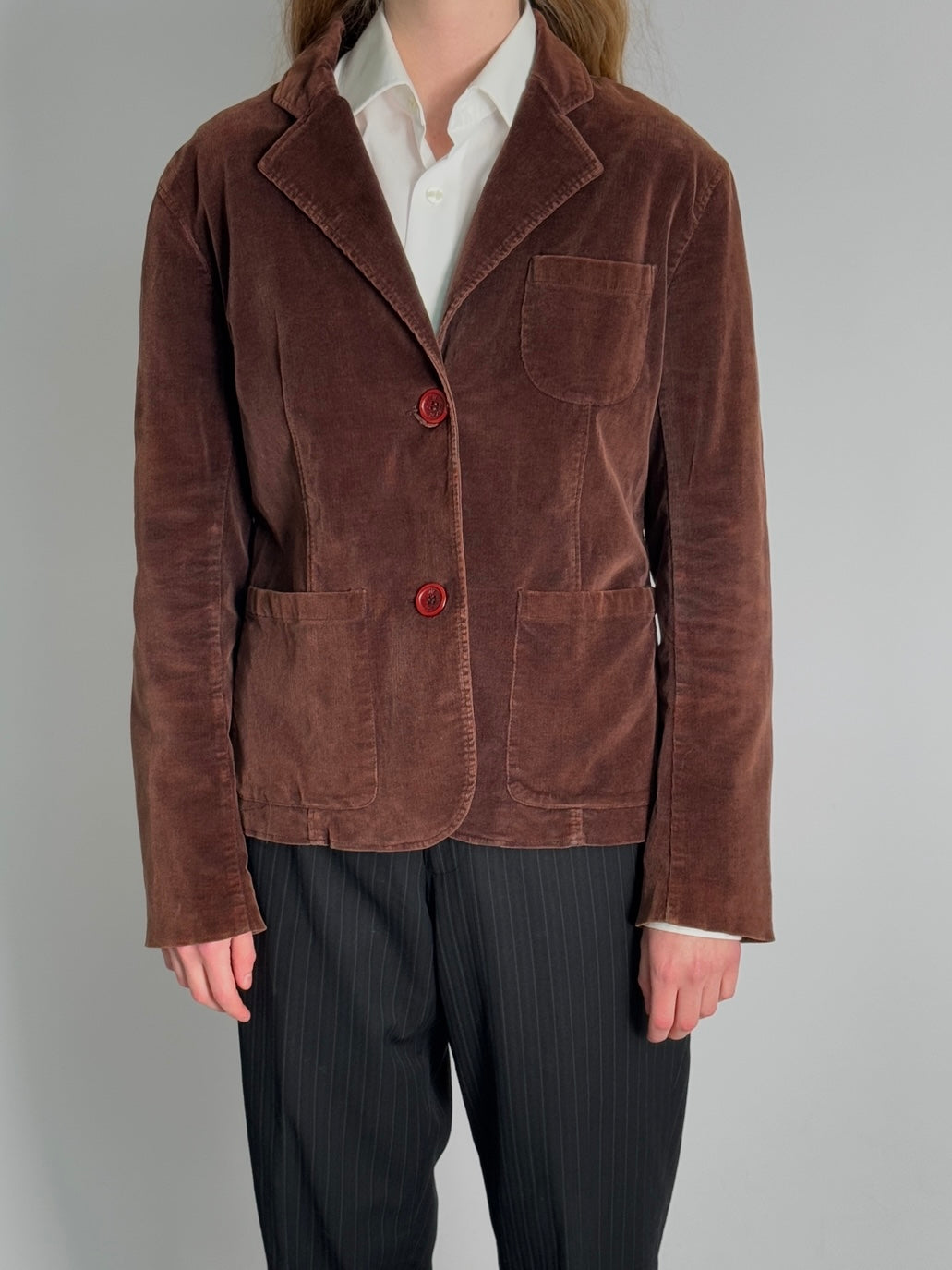 Brown Corduroy Blazer str. 38