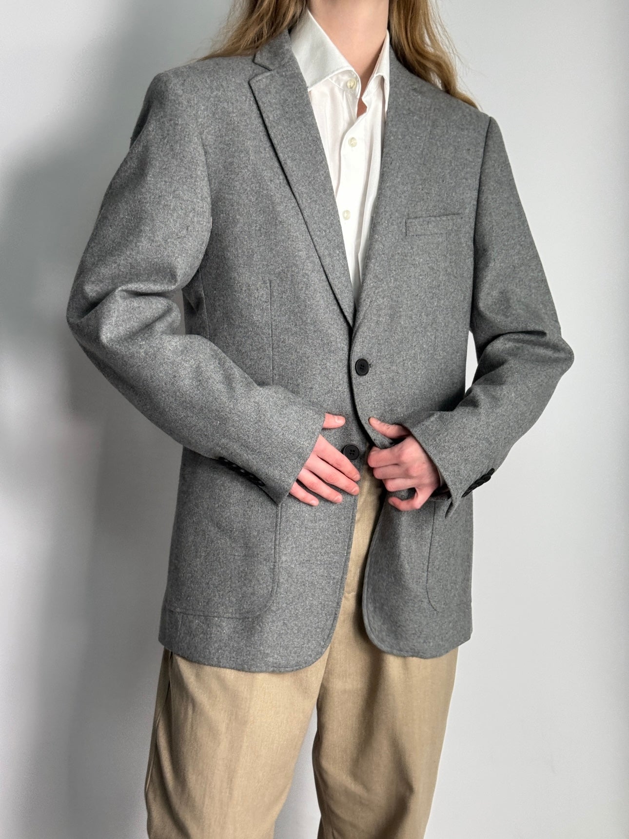 Soft Wool Blend Blazer str. 40