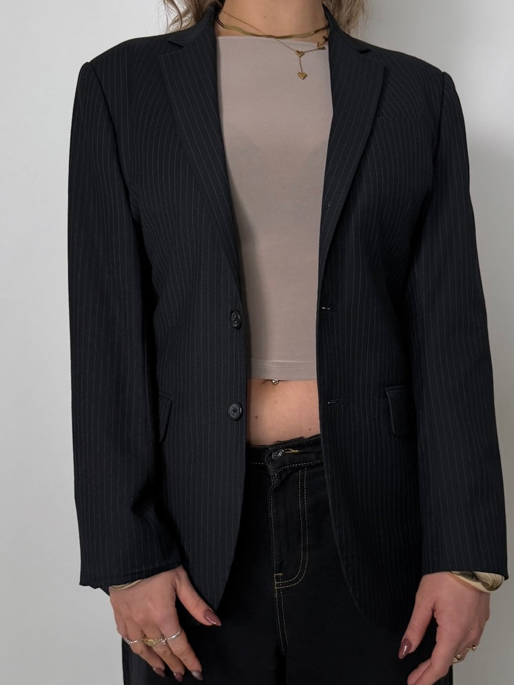 Blue Pinstripe Blazer str. 42