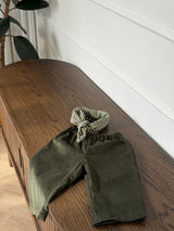 OLIVE & MATCHA MINI SET – TROUSERS & SCARF