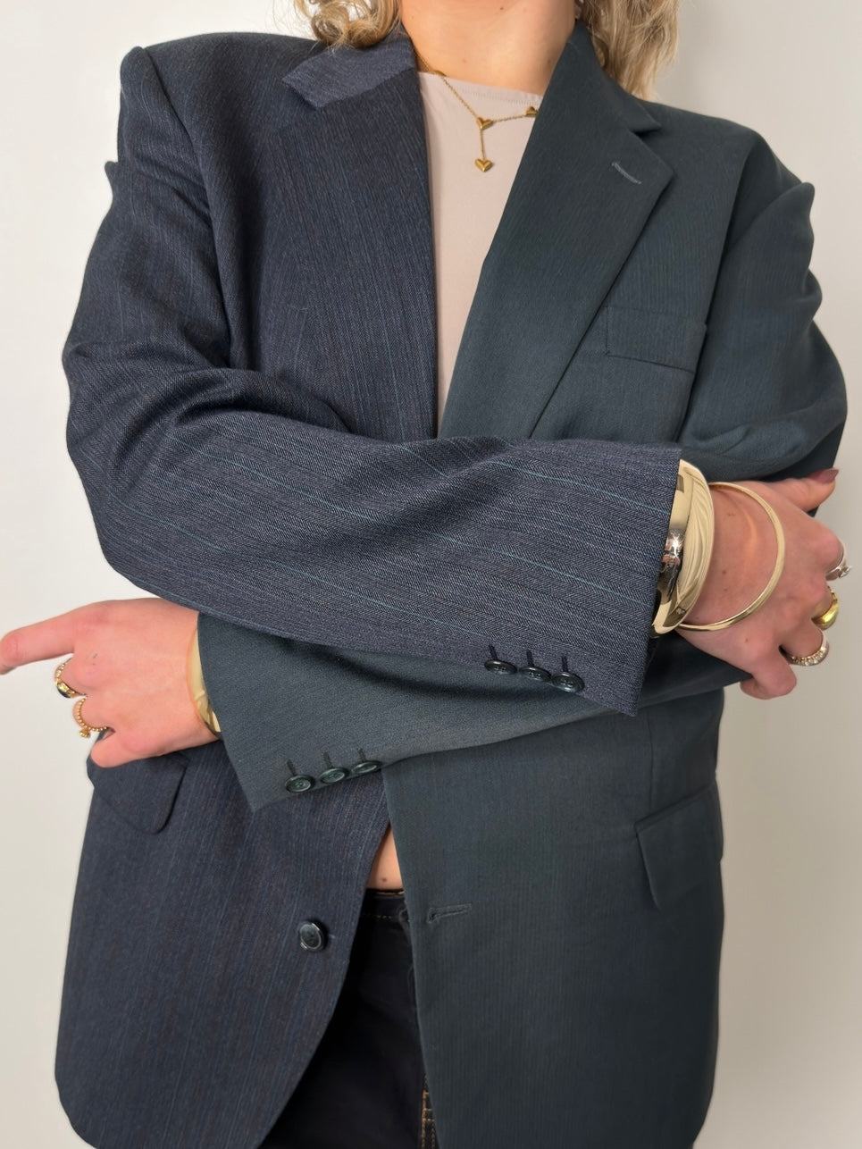 Blue And Emerald Split Blazer str. 42