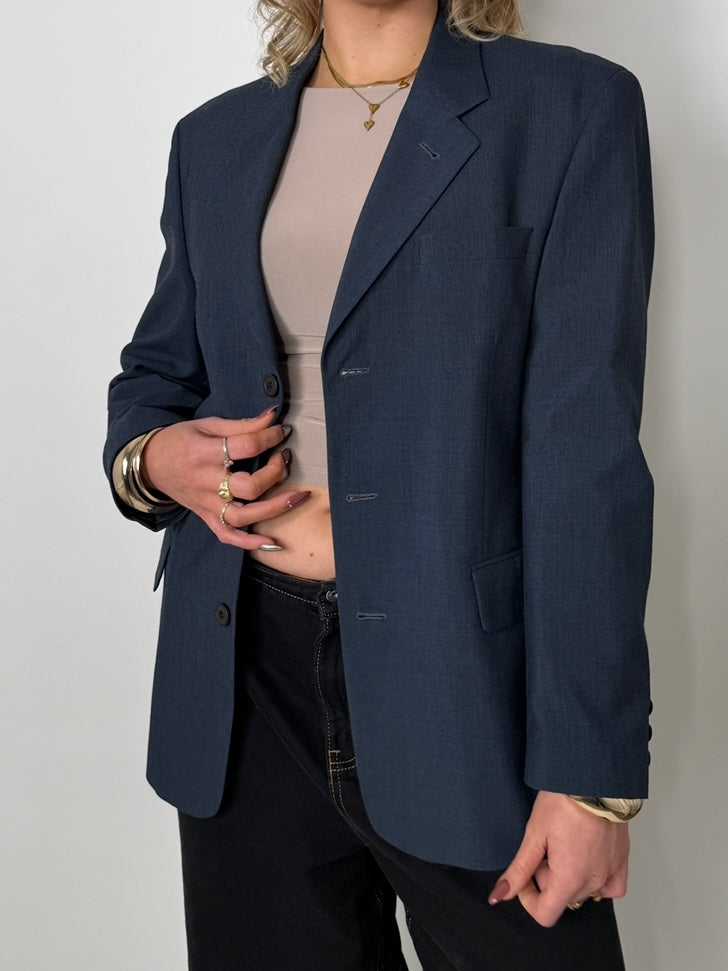 Wool Blend Statement Blazer str. 40