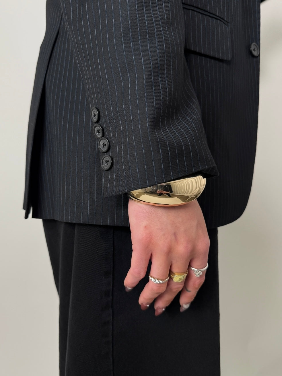 Blue Pinstripe Blazer str. 42