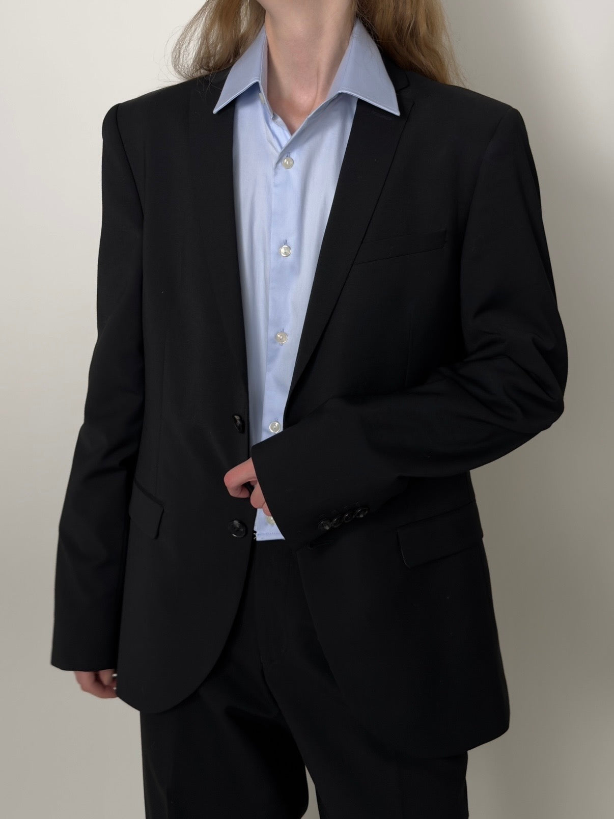 Wool Blend Statement Blazer str. 38